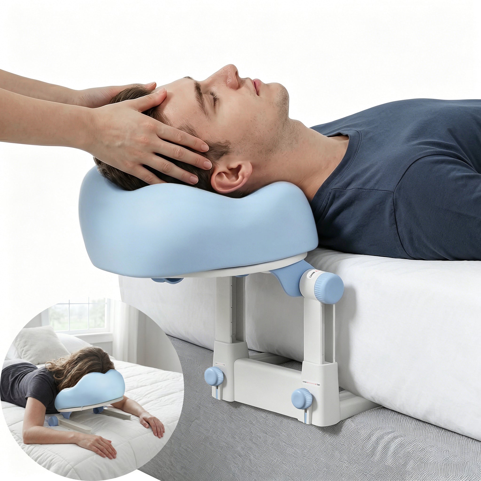 Hawcay 4 in 1 Massage Headrest for Bed