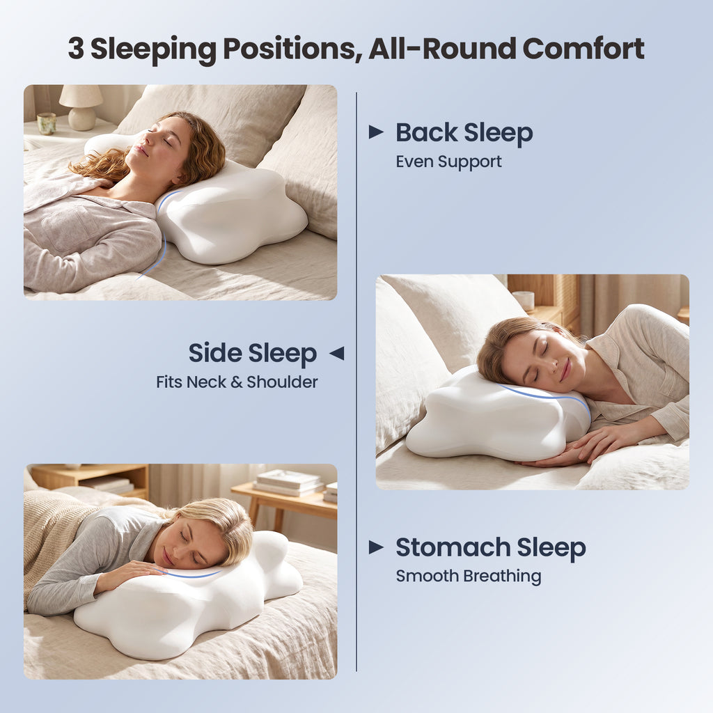Hawcay Ergonomic Memory Foam Pillow